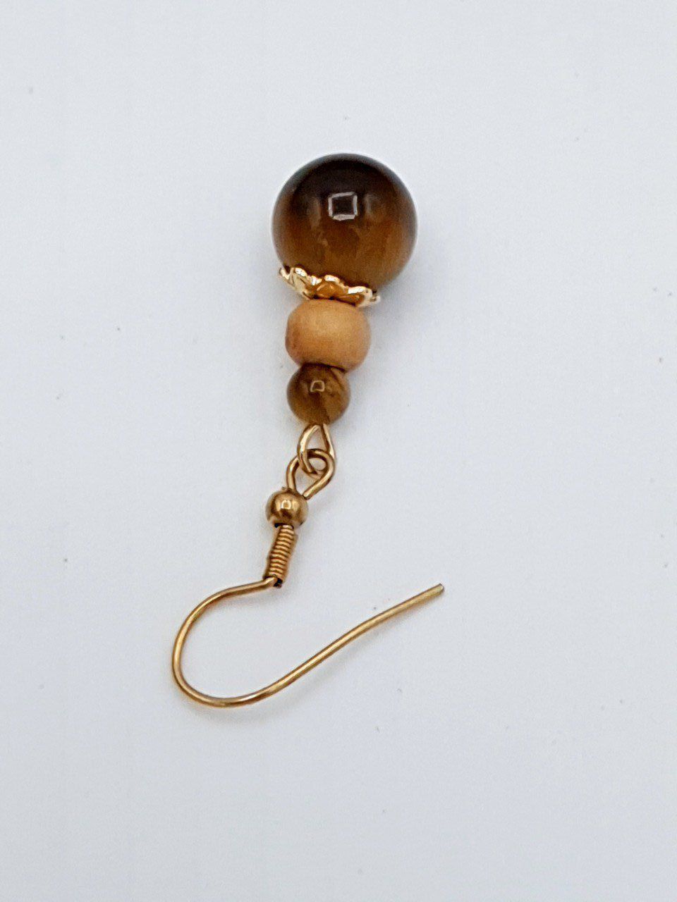 Boucles D’oreilles En œil-de-tigre - 35,33 Carats - Modèle A24-68E - Neuf Sans Emballage