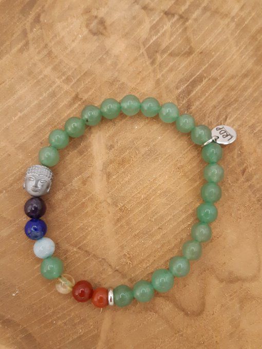 Bracelet des 7 chakras et aventurine 