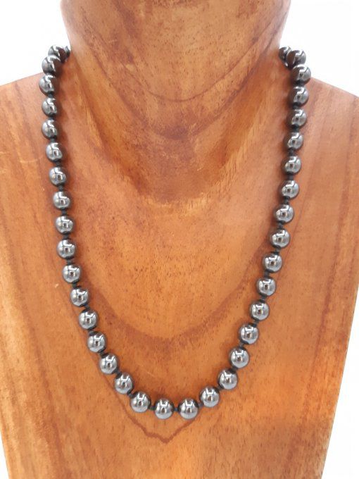 Collier en hématite 