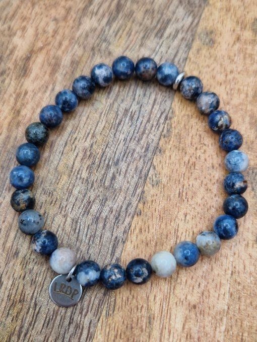 Bracelet en spinelle bleu