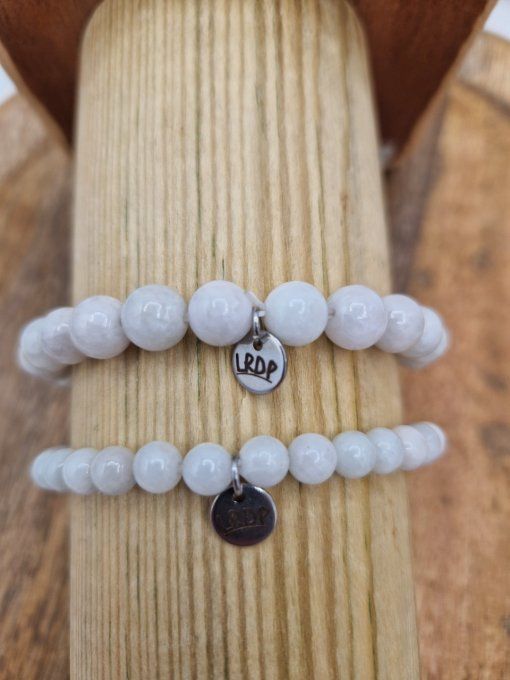 Bracelet en jade blanc