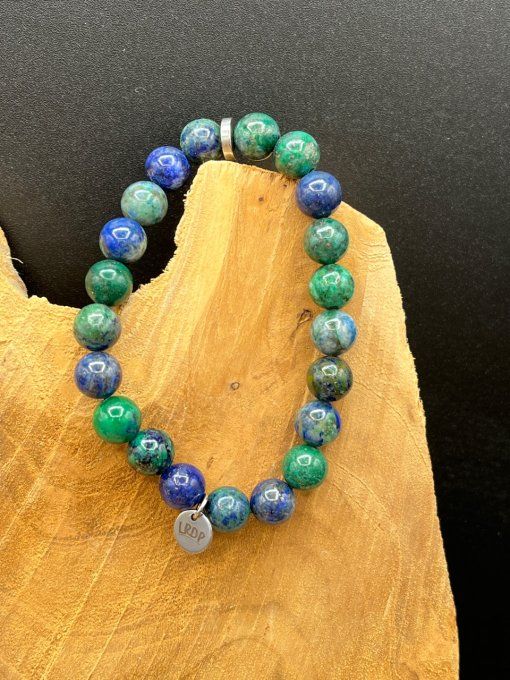 bracelet en azurite-malachite