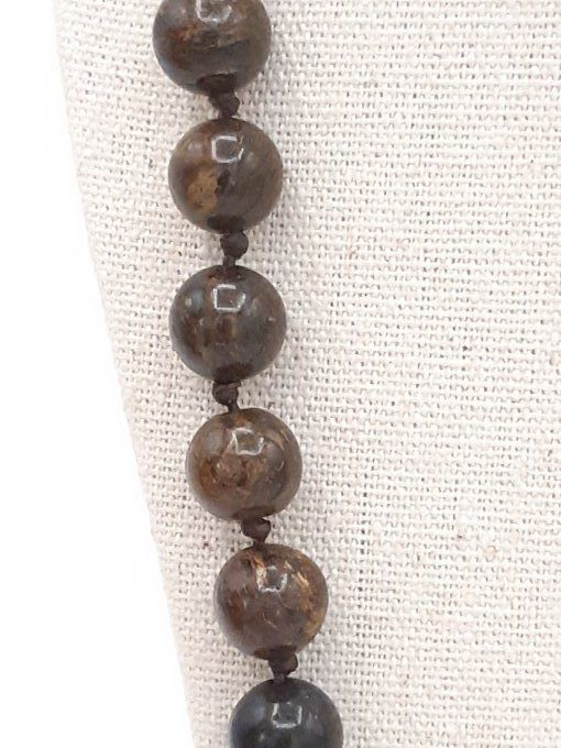 Collier en bronzite