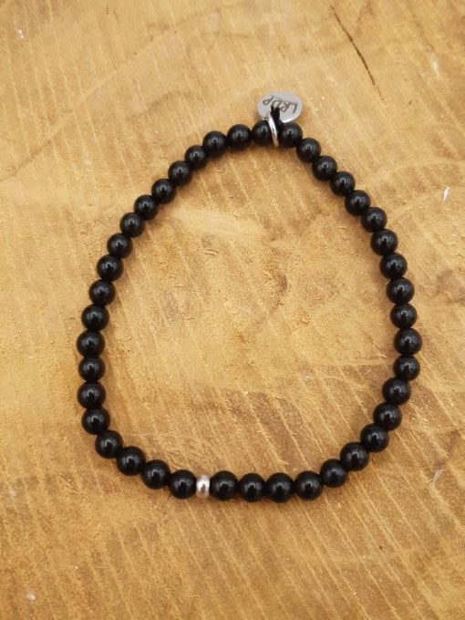 Bracelet en tourmaline noire