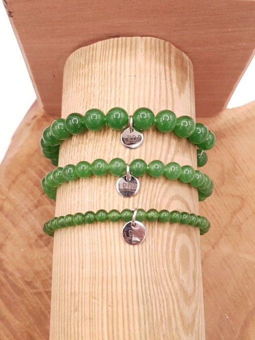 Bracelet en jade vert