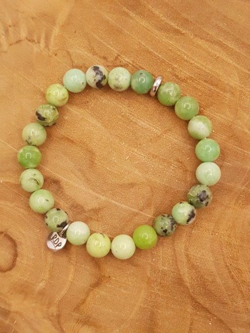 Bracelet en chrysoprase