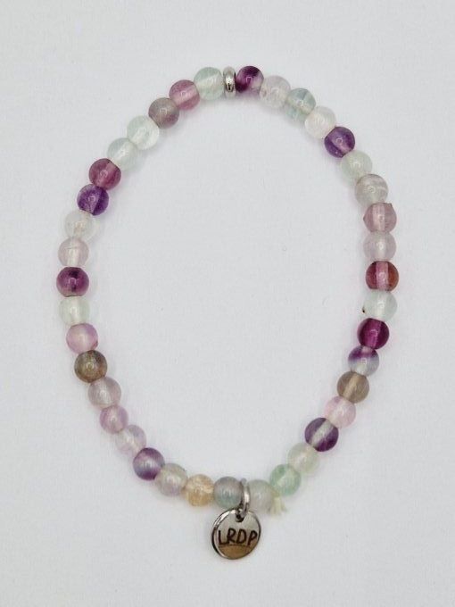 bracelet en fluorite multicolore