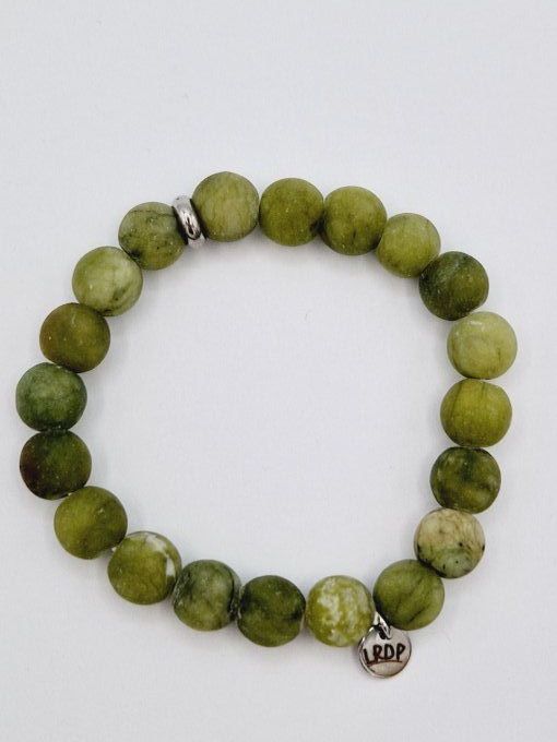 Bracelet en jade mat de Thaïlande