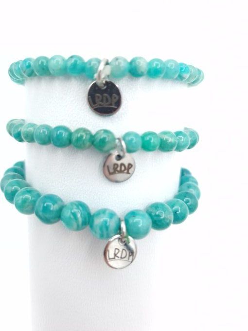 Bracelet en amazonite du Pérou