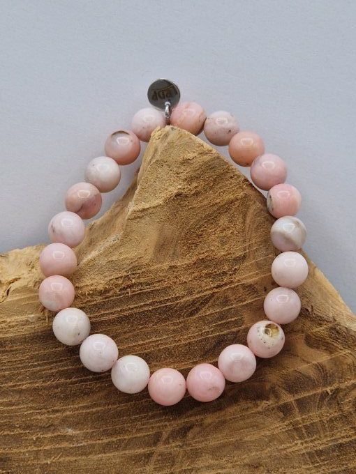 bracelet en opale rose