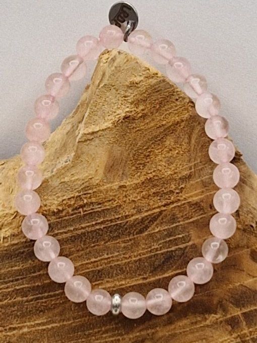 Bracelet en quartz rose