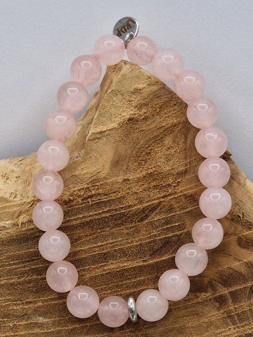 Bracelet en quartz rose