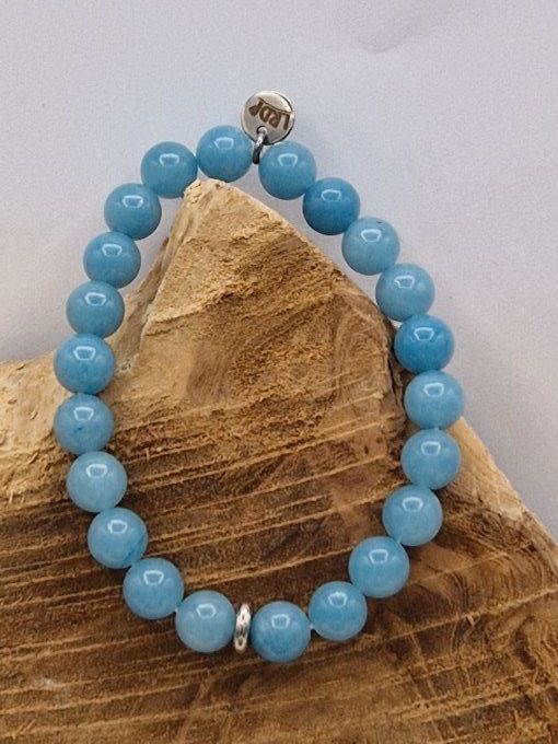 Bracelet en quartz bleu