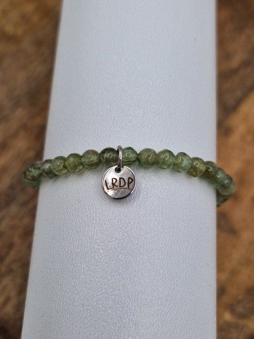 Bracelet en apatite verte