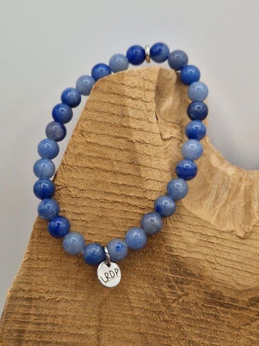 Bracelet en aventurine bleue