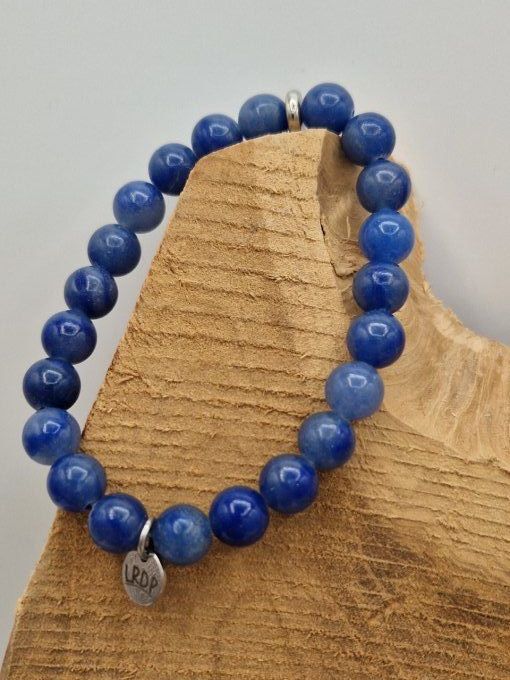 Bracelet en aventurine bleue