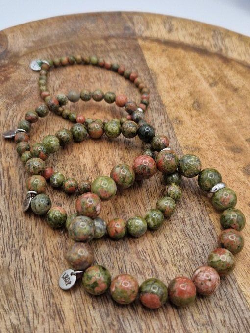 Bracelet en unakite