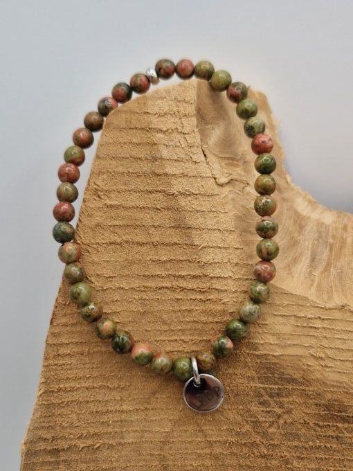 Bracelet en unakite