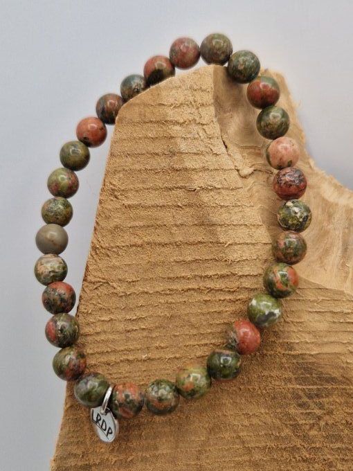 Bracelet en unakite