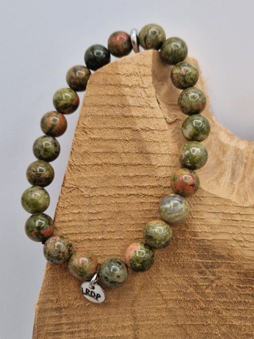 Bracelet en unakite