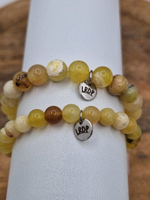 bracelet opale jaune