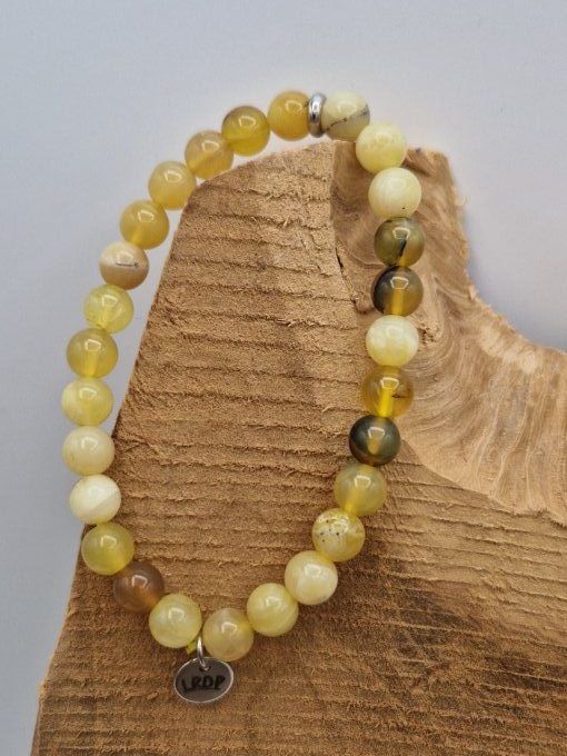 bracelet opale jaune