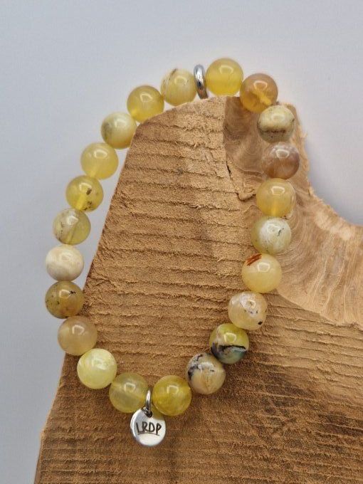 bracelet opale jaune