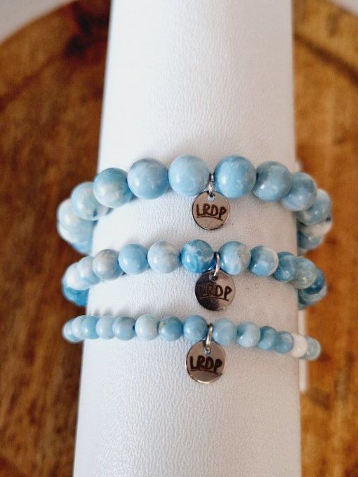 bracelet en larimar