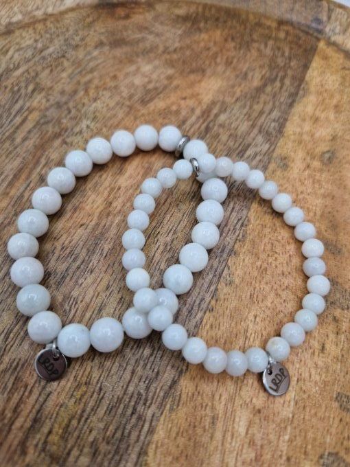 Bracelet en jade blanc