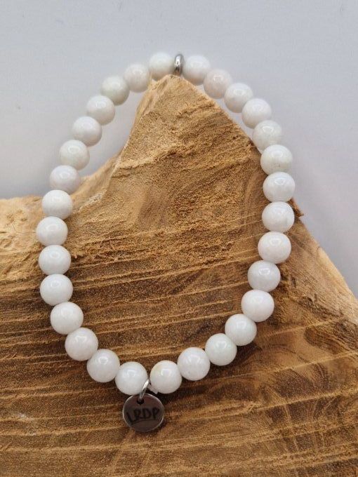 Bracelet en jade blanc