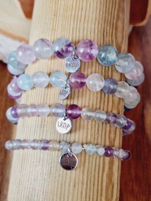 bracelet en fluorite multicolore