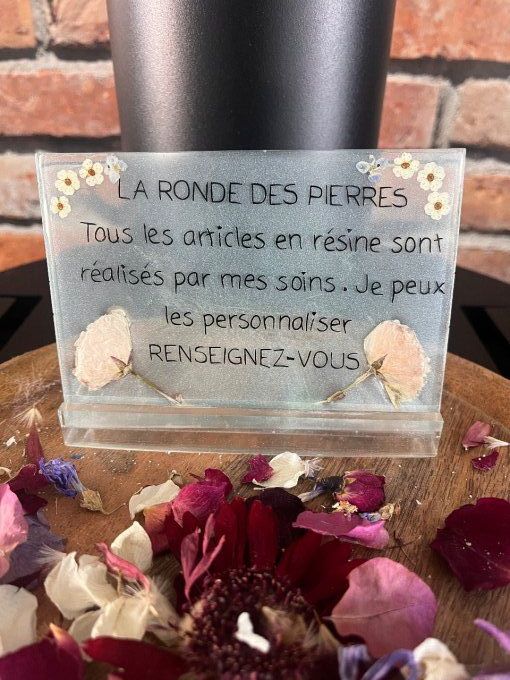 Plaque de présentation