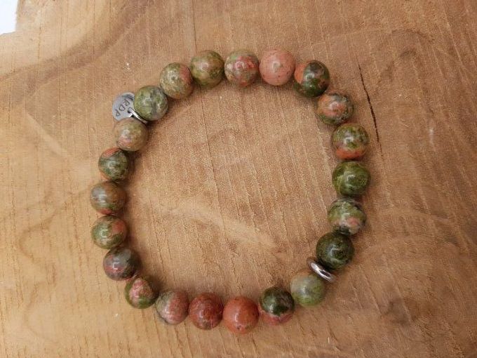 Bracelet en unakite