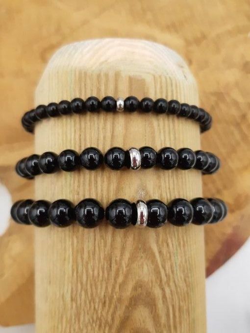 Bracelet en tourmaline noire